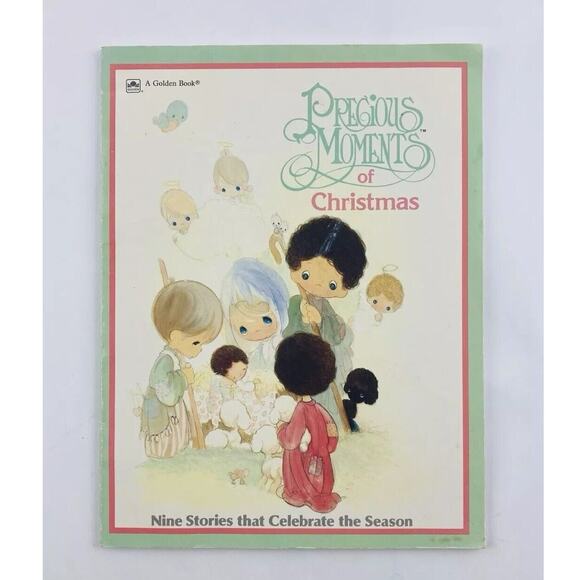 Precious Moments Christmas 9 Stories Celebrate the Season 1990 Golden Book Soft - Picture 1 of 13